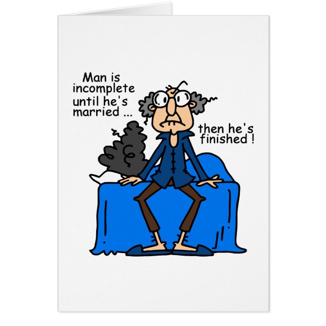Humour alors fini inachevé de mariage (Devant)