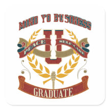 Humour Attention à votre Sticker d'entreprise