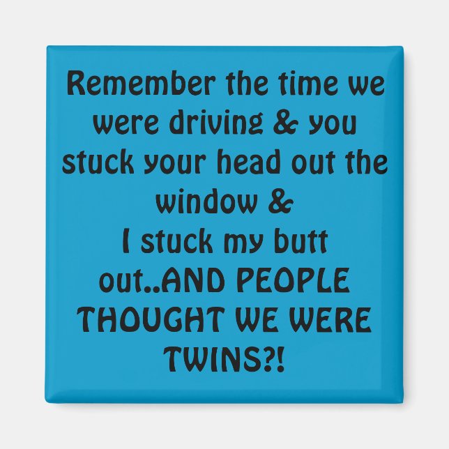 humour butt aimant de plaisanterie (Devant)