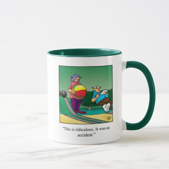 Humour de Bowling cadeau Mug (Droite)