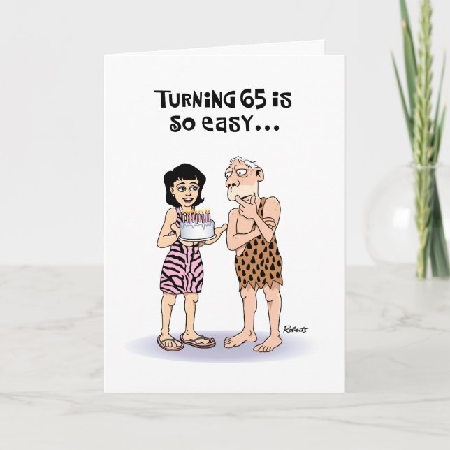 Humour de carte d'anniversaire Snarky 65th (Devant)