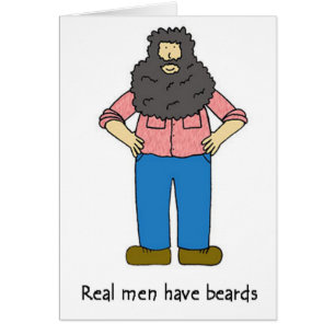 Humour de dessin animé Beard Lover