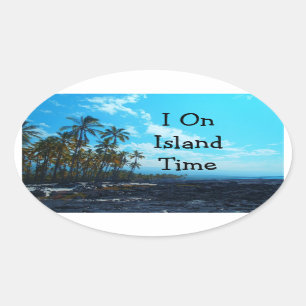 Humour de l'île Hawaii autocollants