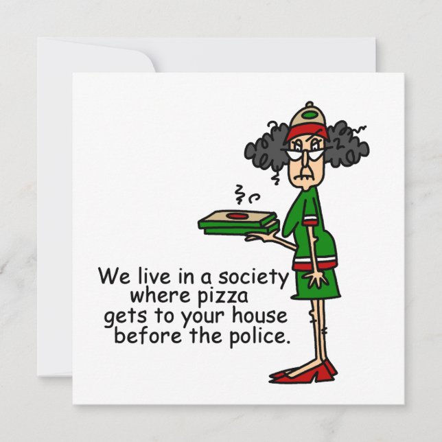 Humour de livraison de pizza (Devant)