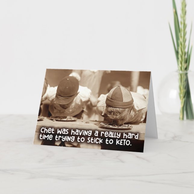 Humour de lutte alimentaire - Carte de voeux quoti (Devant)