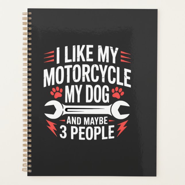 Humour de propriétaire de chien moto (Devant)