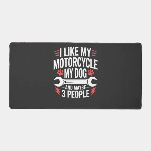 Humour de propriétaire de chien moto (Recto)