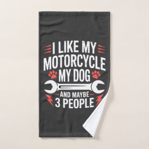 Humour de propriétaire de chien moto