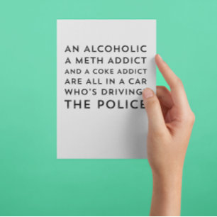 Humour de récupération Sarcastique 12 étape Carte