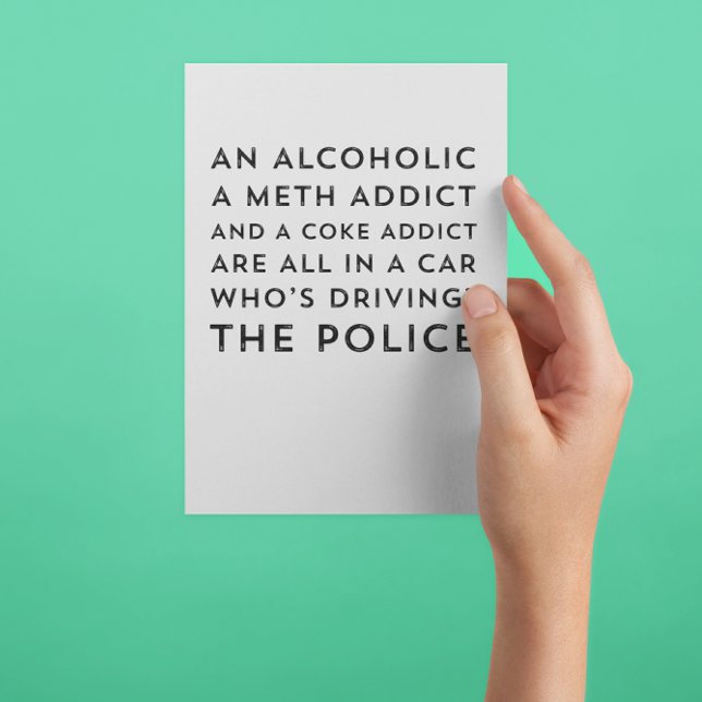 Humour de récupération Sarcastique 12 étape Carte  (Créateur téléchargé)