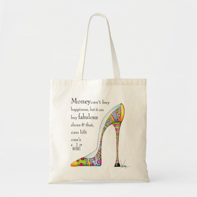 Humour de #Shoe, sac #Uplifting d'humour de (Devant)