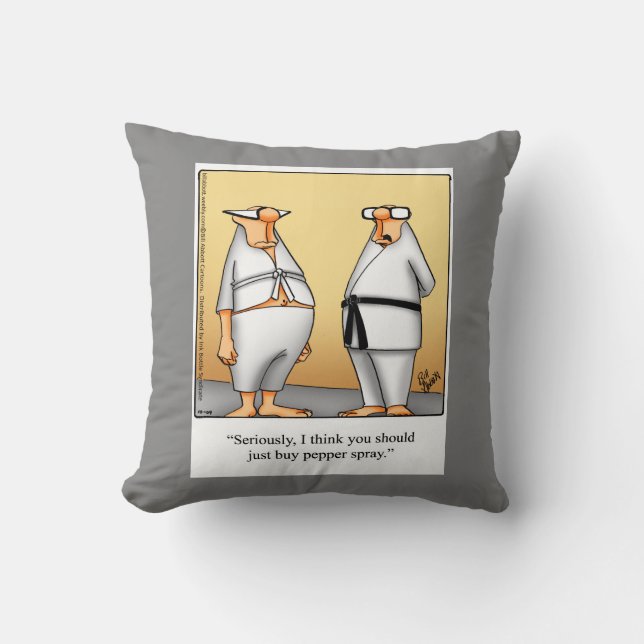 Humour des arts martiaux Cadeau Coussin (Recto)
