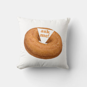 Humour Donut oreiller de jetage personnalisé