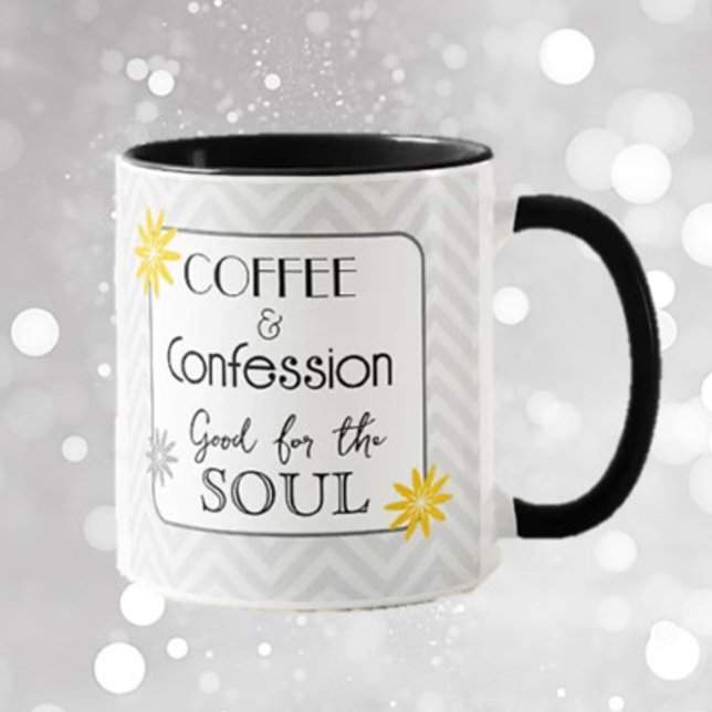 Humour douloureux ! Café & confessions cadeau Mug (Créateur téléchargé)