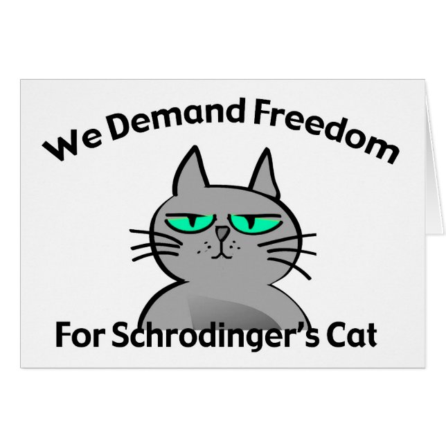 Humour drôle de geek du chat de Schrodinger (Devant horizontal)
