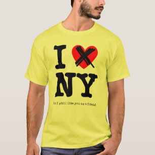 Humour drôle de T-shirt d'ami de New York