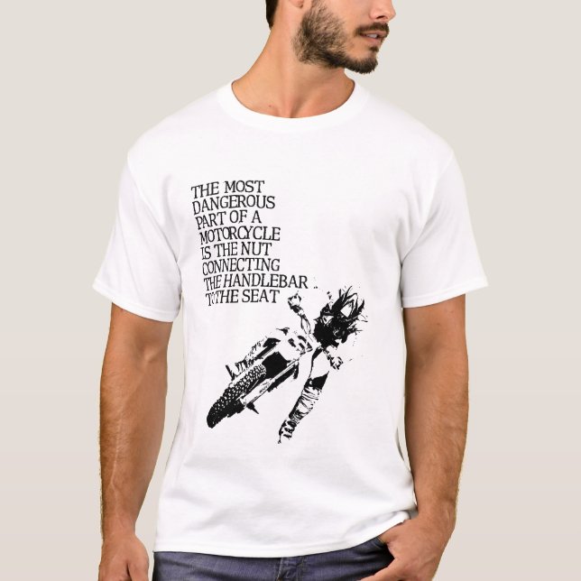 Humour drôle de T-shirt de vélo de saleté d'écrou (Devant)