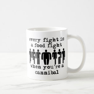 Humour drôle de tasse de combat de nourriture de