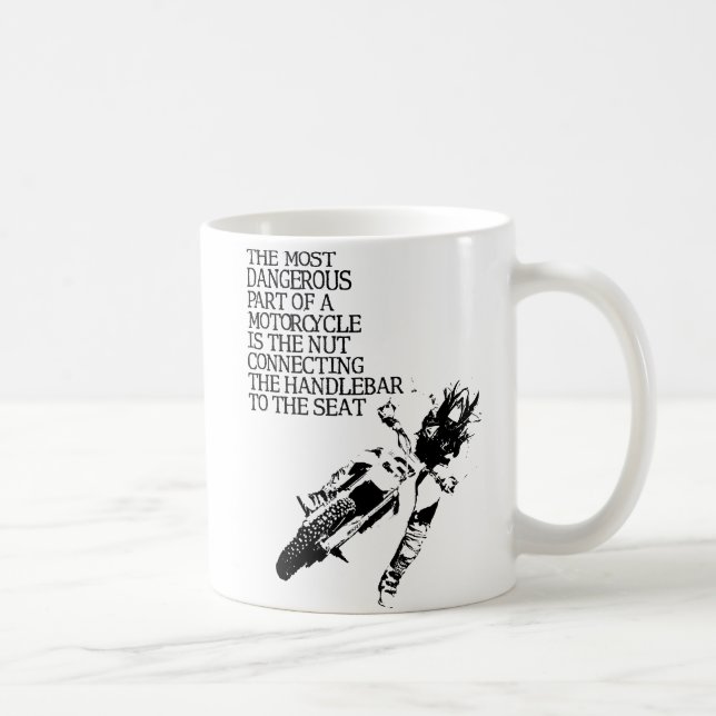Humour drôle de tasse de motocross d'écrou de vélo (Droite)