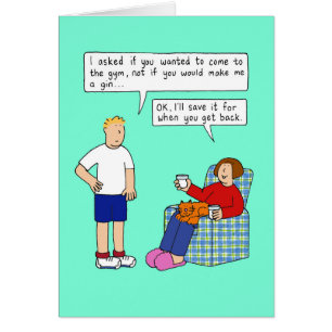 Humour Gym ou Gin Cartoon