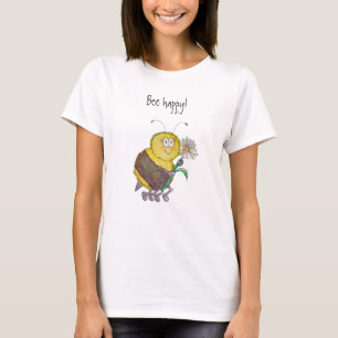 Humour lunatique drôle heureux de T-shirt