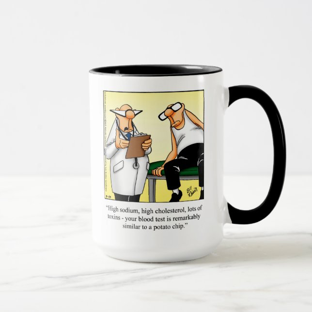 Humour Médicale "Chip de pomme de terre" Mug cadea (Droite)