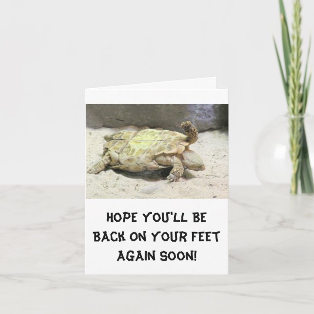 HUMOUR OBTENIR BIEN CARTE DE REMARQUE /TURTLE FLIP (Devant)