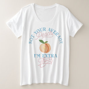 Humour Sassy Peach Positivité du corps Vintage