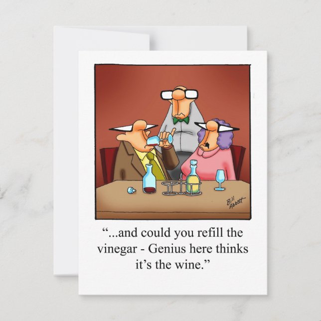 Humour Vin "Spectickles" Invitation de la fête (Devant)