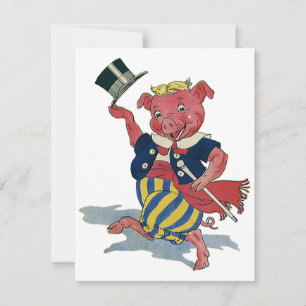 Humour vintage, Jolie Danse De Cochon Danses