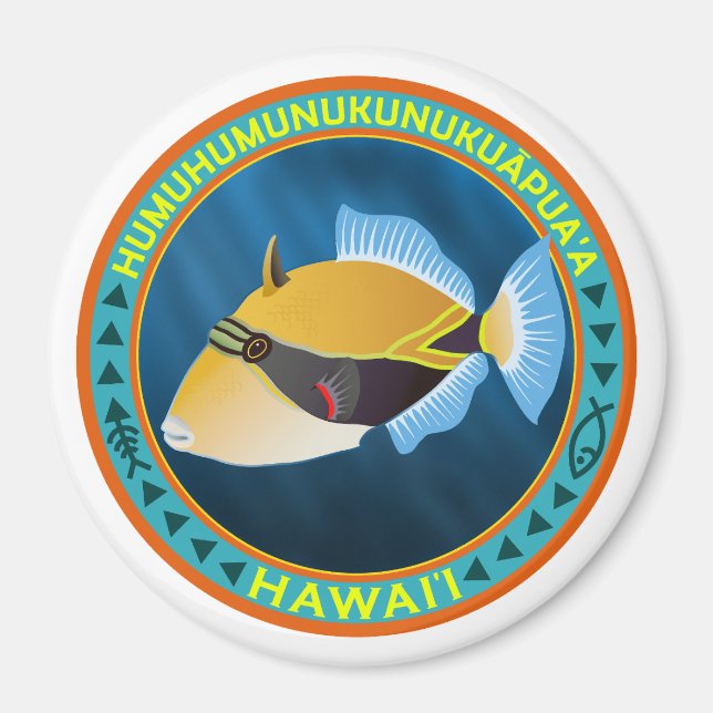 Humu Hawaii State Fish Magnet (Devant)