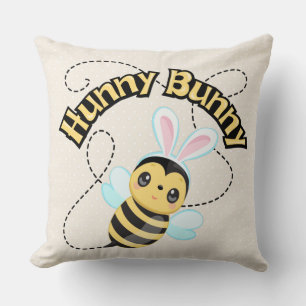 Hunny Bunny Chiffon Crème Polka Coussin