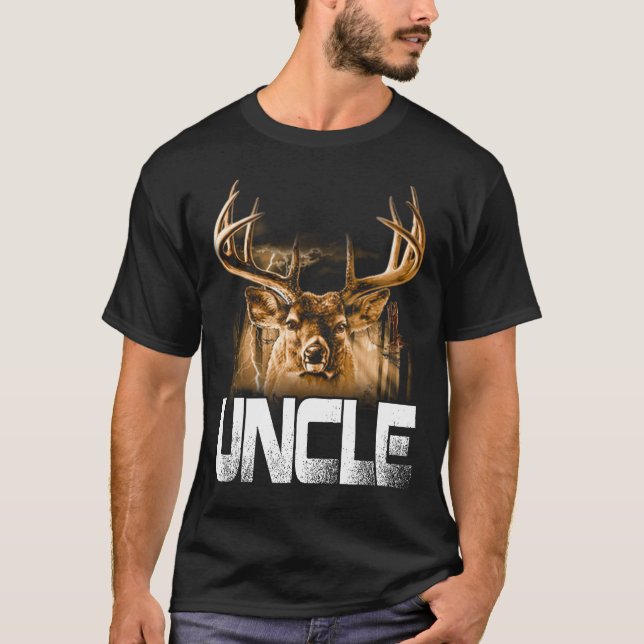 Hunter Uncle T-Shirt Funny Papa Chasse Père (Devant)