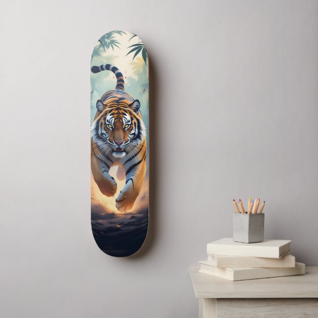 Hunting Tiger Skateboard (Art mural)