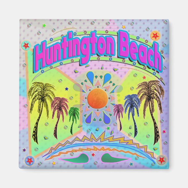 Huntington Beach Calm Desire Magnet (Devant)