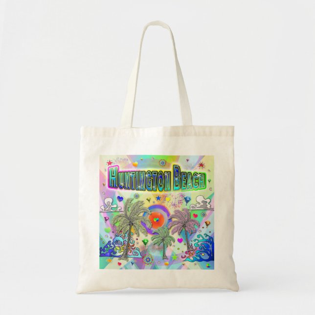 Huntington Beach Deep Dream Sac fourre-tout (Devant)