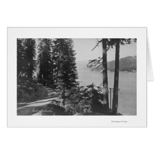 Huntington Lake, Californie Vue depuis Road