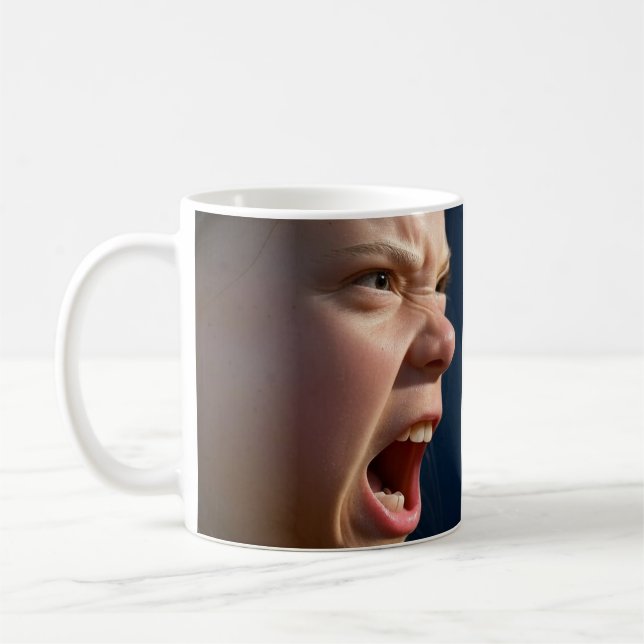 Hurlant Fille main droite tasse (Gauche)