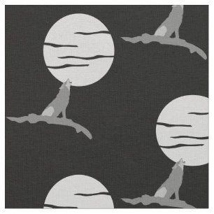 Hurlement à la copie de tissu de lune