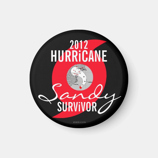 Hurricane Sandy Survivant Magnet 5 (Devant)