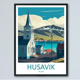 Husavik Voyage Impression Art Mural Husavik Décora