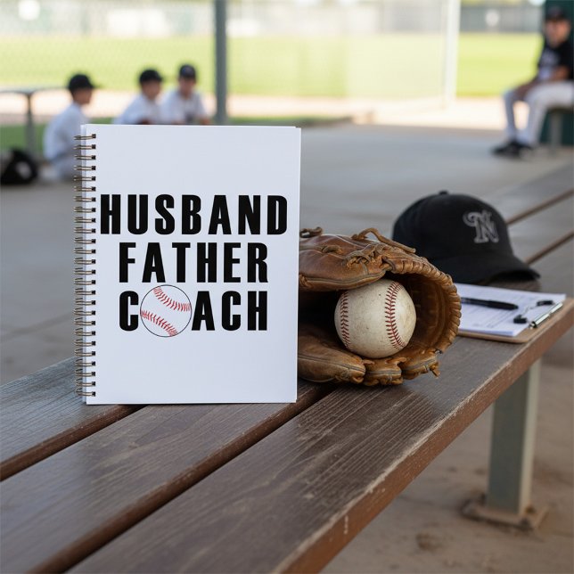 Husband Father Coach Baseball Dad Quote (Créateur téléchargé)
