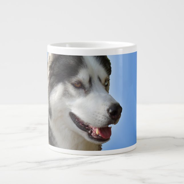 Husky Coffee Mug Siberian Husky Jumbo Cup Sled Chi (Devant)
