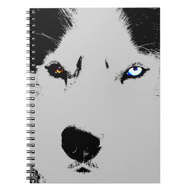 Husky Eye Carnet Sibérien Husky Cadeaux & Livres (Devant)