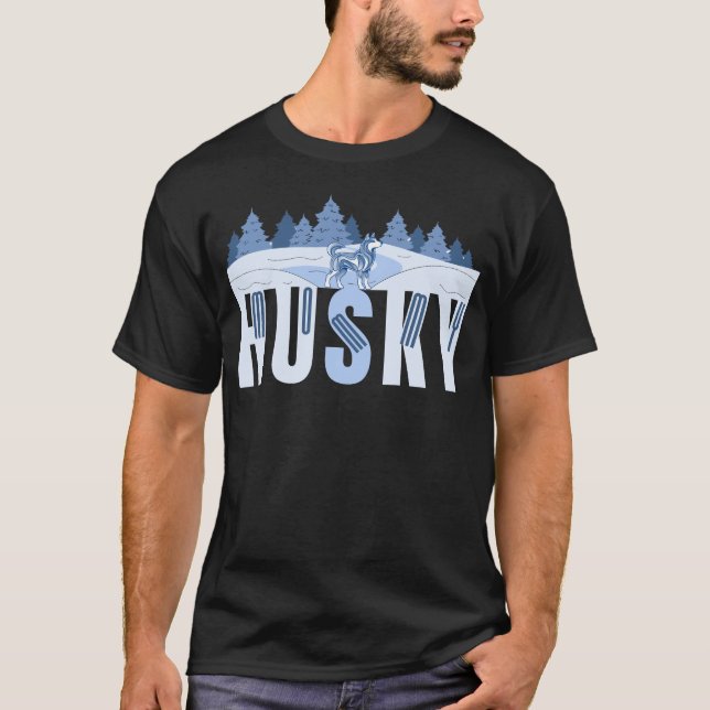 Husky Maman Funny Husky Mama Design T-shirt (Devant)