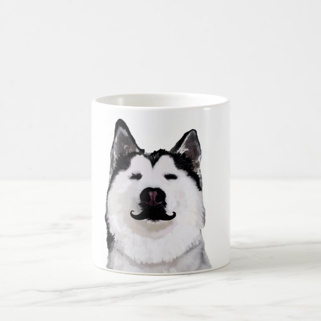 Husky Mustaches Mug (Centre)