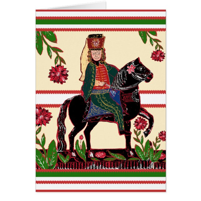 Hussard à cheval - la cavalerie commandent, art (Devant)