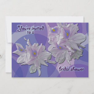 Hyacinthe d'eau Invitation de la douche nuptiale