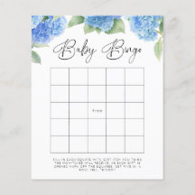 Hydrangea Baby Baby shower Jeux