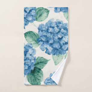 Hydrangea Bleus Aquarelle Florale Botanique Florai